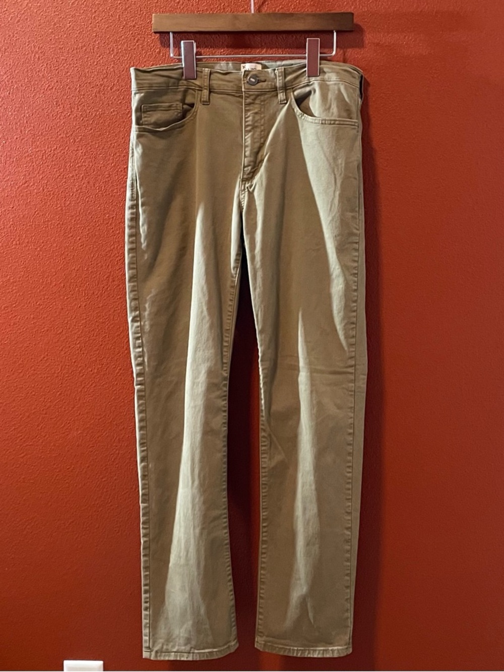 Flint And Tinder Men’s Classic 5 Pocket Midweight Tan Straight‎ Fit Pants